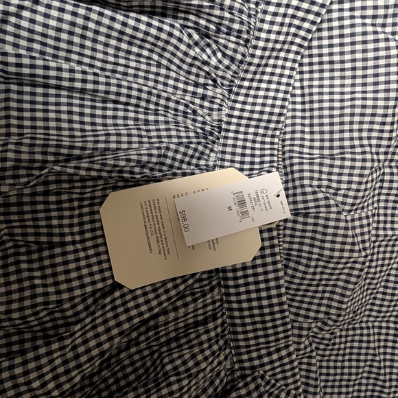 Gap X Doen Gingham Navy & White Maxi Skirt - Picture 5 of 7